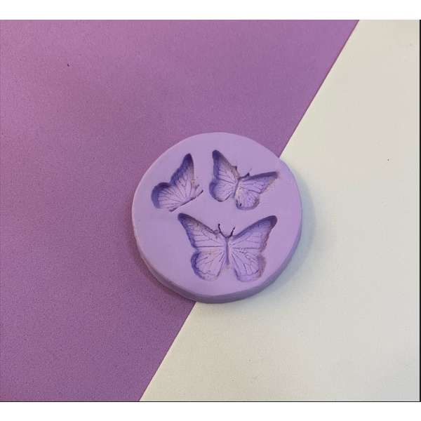 Molde de Silicone Borboleta 3 Tamanhos Pronta Entrega Cheirinho de UVA