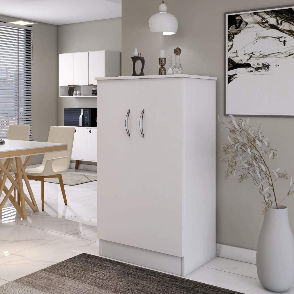 Sapateira Branca Para Casa Apartamento Quarto Reforçada 110cm