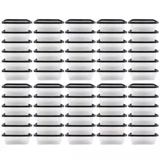 Kit de Potes 1000ml 60 Unidades BPA FREE Marmitas Fitness Organizador de Alimentos