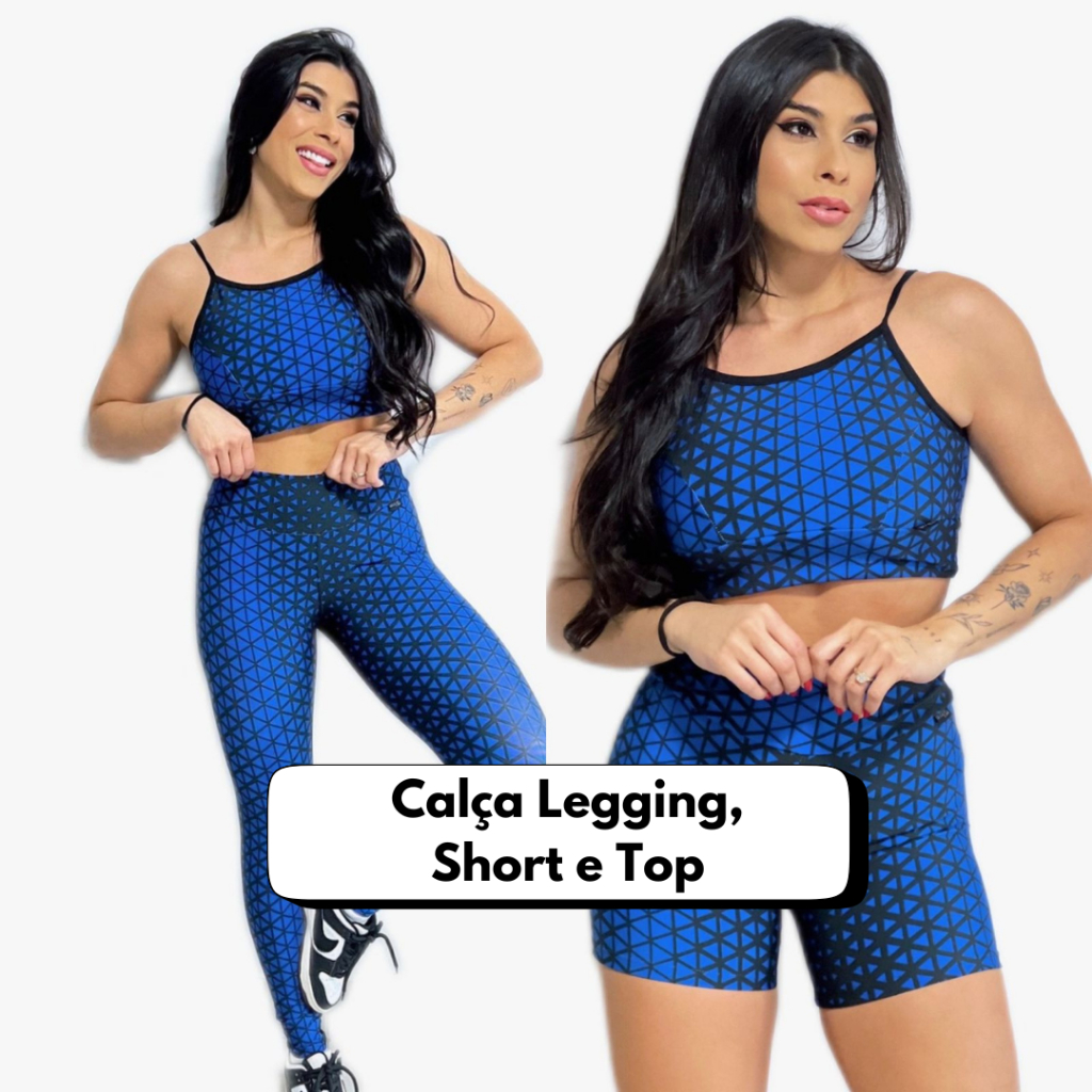 Calça Legging Esportiva [3 PEÇAS]