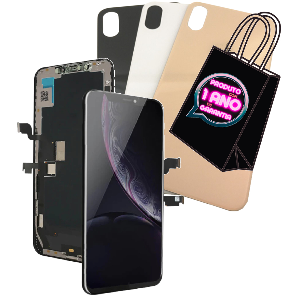 ラッキー iPhoneパーツ Kit Tela Frontal + Tampa Compatível Com iPhone Xs Max A2101 A1921