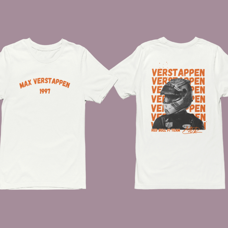 CAMISETA MAX VERSTAPPEN DROPS TWO 100% ALGODÃO