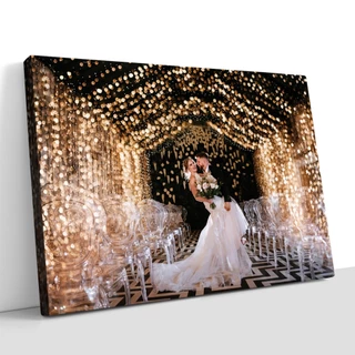 Quadro em Tecido Canvas 100% Algodão Padrão Museu, Personalize Com a Sua Imagem Favorita
