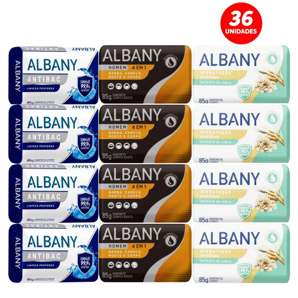 Sabonete Albany Antibac 36 Unidades