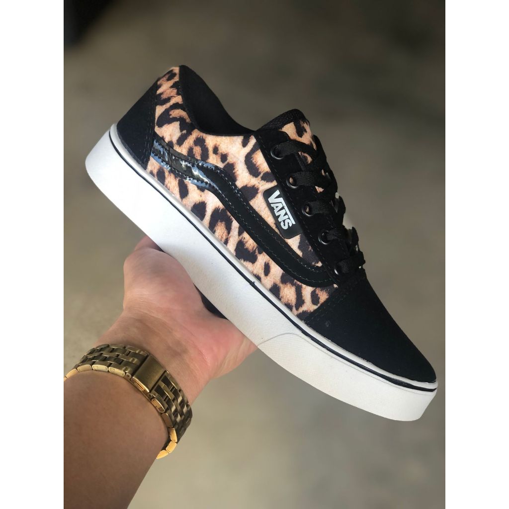 Vans hot sale oncinha feminino