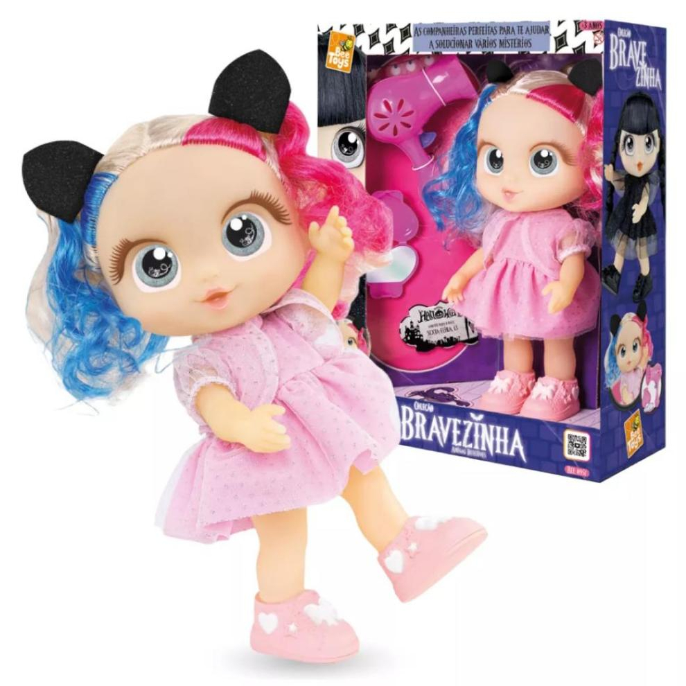 Boneca Andyzinha Amiga Da Bravezinha Com Acessorios Vandinha