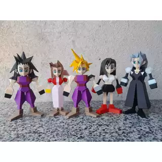 Final Fantasy Impressão 3D Cloud Tifa Zack Sephirot Aerith