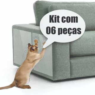 Anti arranhador / kit filme protetor de moveis para gato pelicula protetora cama sofa cadeira transparente
