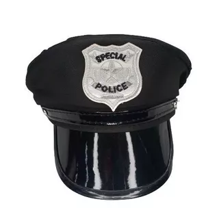Chapéu Quepe Policial Carnaval, Festas Fantasia e Haloween