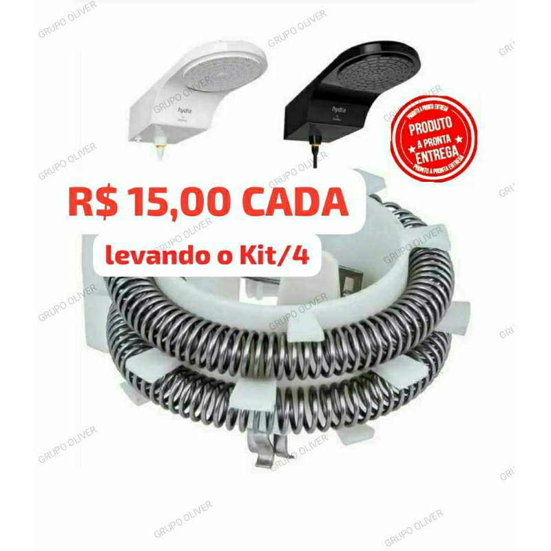 Resistência Hydra Fit Eletrônica 127/220 volts 5500/6800 Watts 220v MARCA SIMILAR WR&G