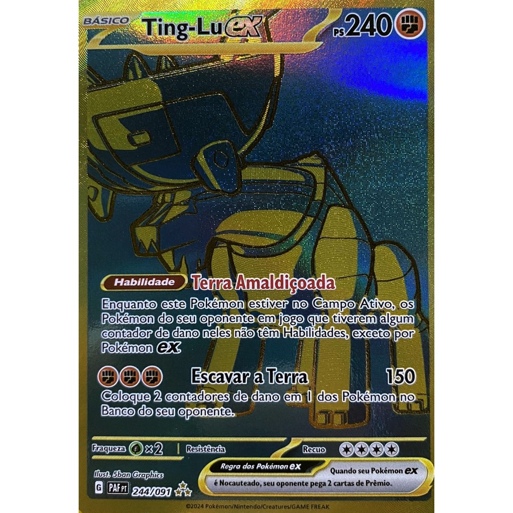 Pokemon Ting Lu ex 263/193 Illustrazione Speciale Raro Paldea Evolved