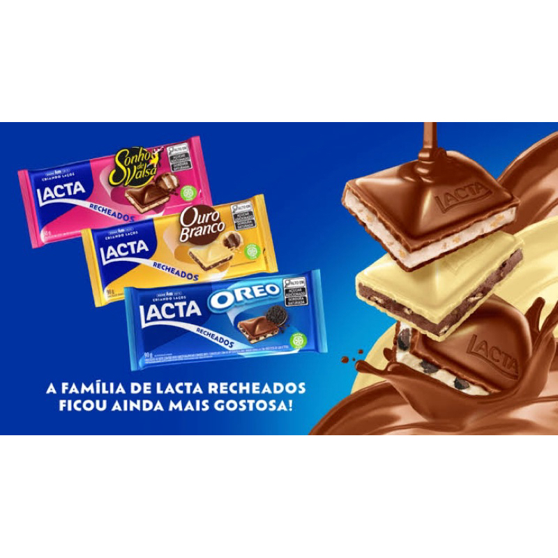 Chocolate Lacta ao Leite com Recheio de Oreo 90g na Americanas