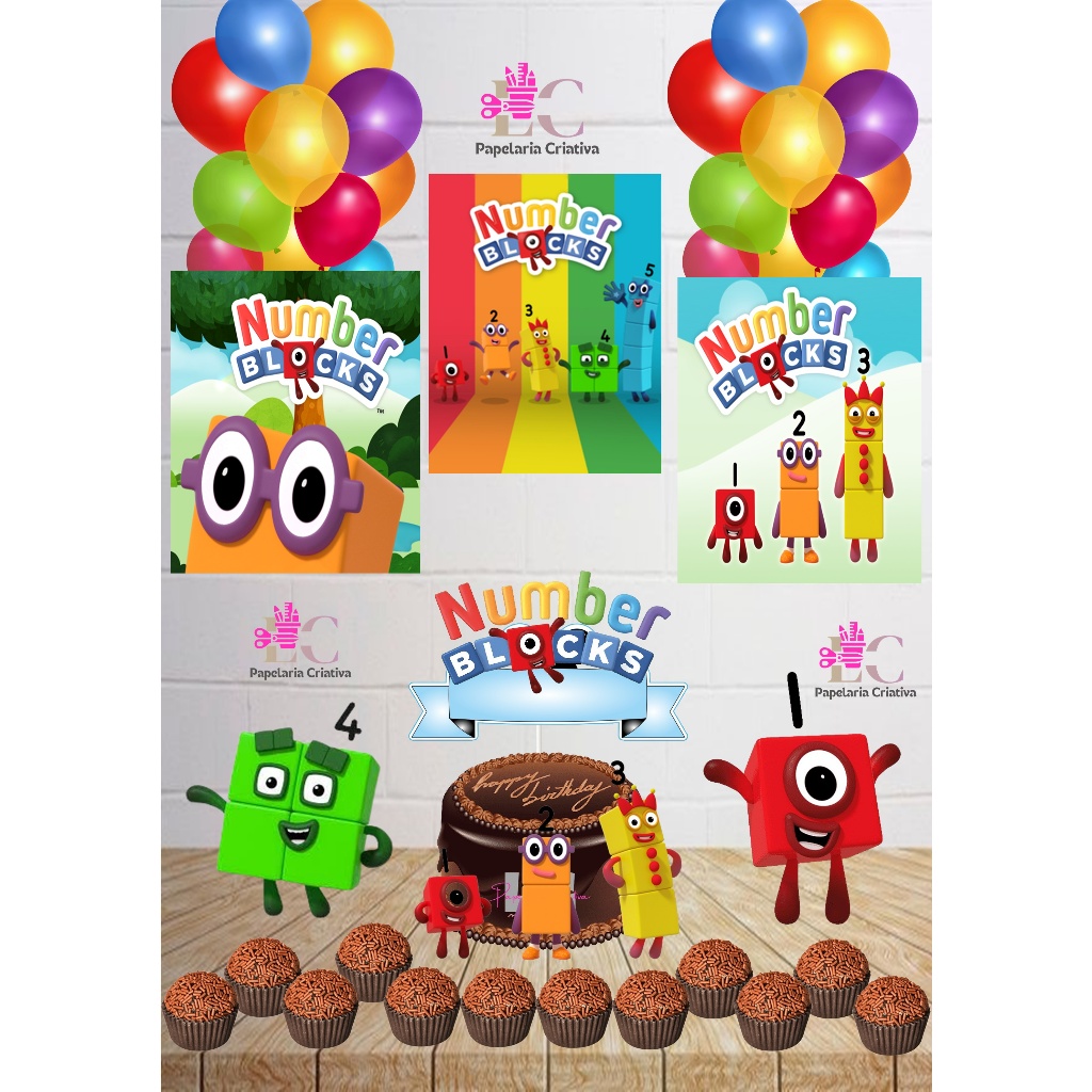 KIT FESTA NUMBER BLOCKS | Shopee Brasil