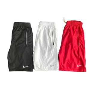 KIT 3 SHORTS DRI FIT ELASTANO COM ZIPER NO BOLSO PROMOÇÃO