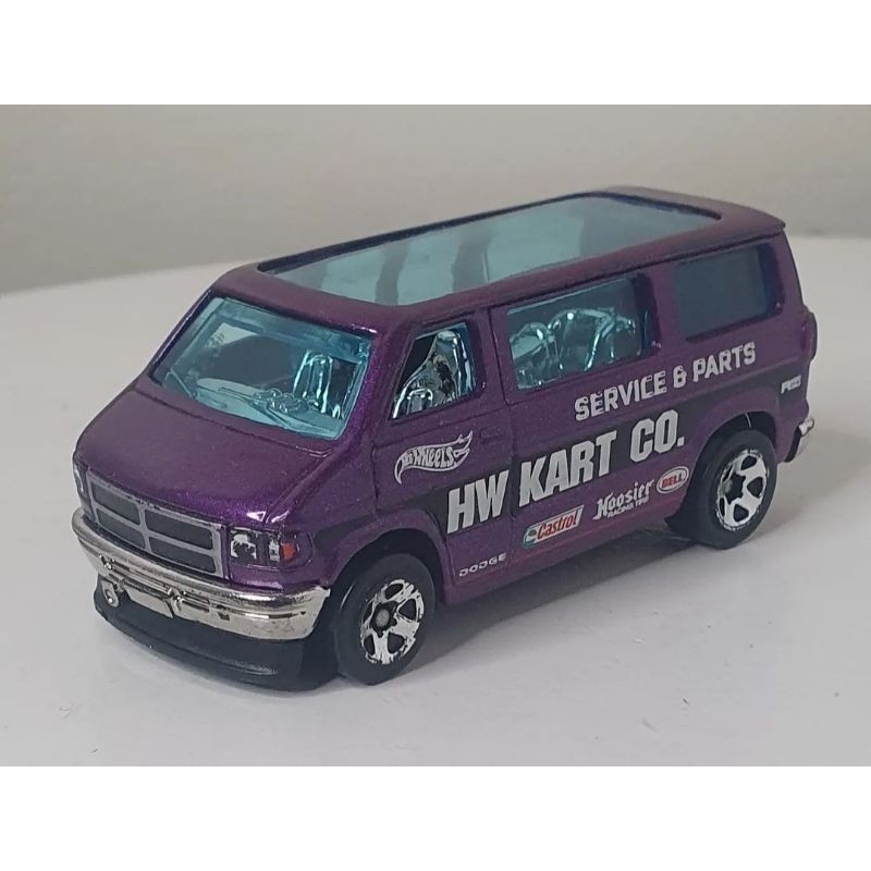 Carrinho Miniatura Hot Wheels Dodge Van Roxa Loose | Shopee Brasil