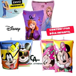 Boia De Braço Inflável Infantil Personagens Disney Diversos Mickey Minnie Frozen Para Crianças Para Bebê Para Menino Para Menina