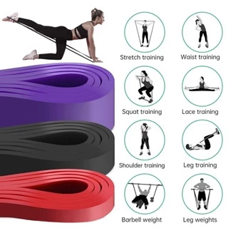 Kit 3 ou Individuais Fitness Super Band Elástico Extensor Funcional Exercício