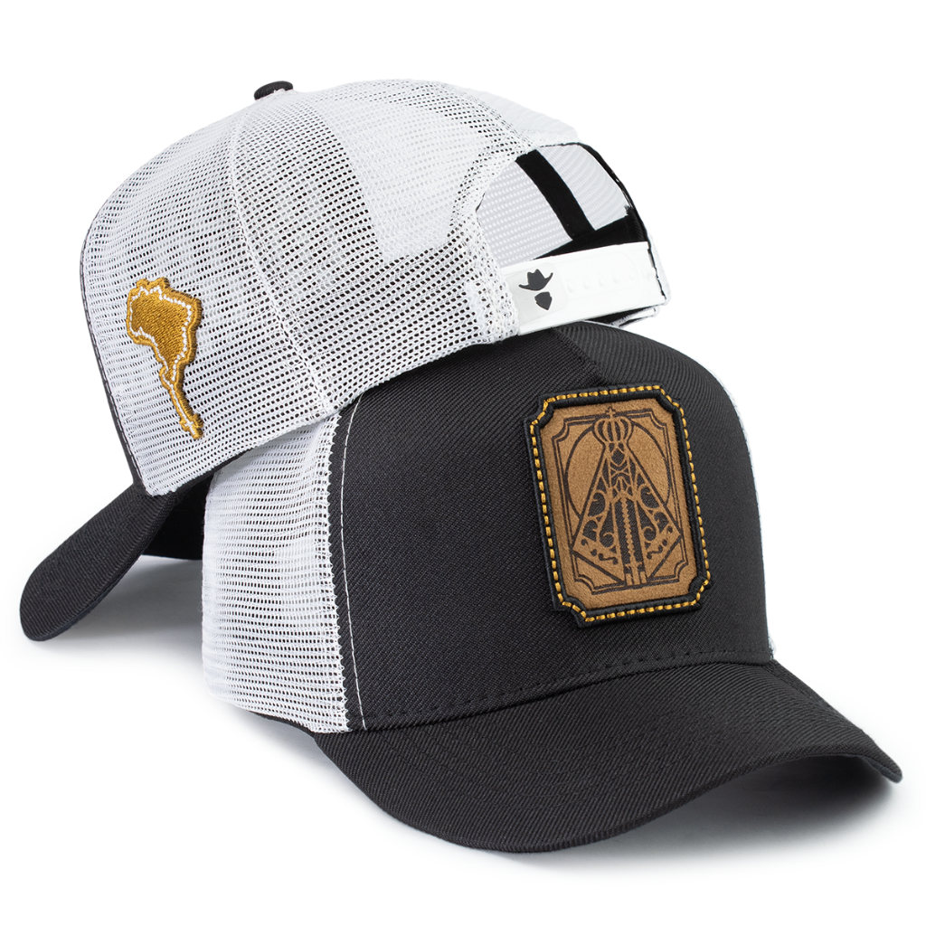 Boné Brasão De Nossa Senhora Trucker Telinha Aba Curva