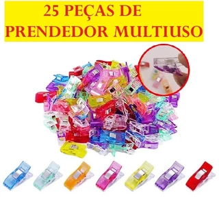 Prendedor De Plástico Multiuso 2,6x0,1Cm 25 Peças De Pregadores Para Costura Top Útil Prático E Fácil