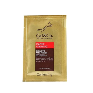 Catnip Atrativo Sache 1gr Cat&co em Oferta na Shopee