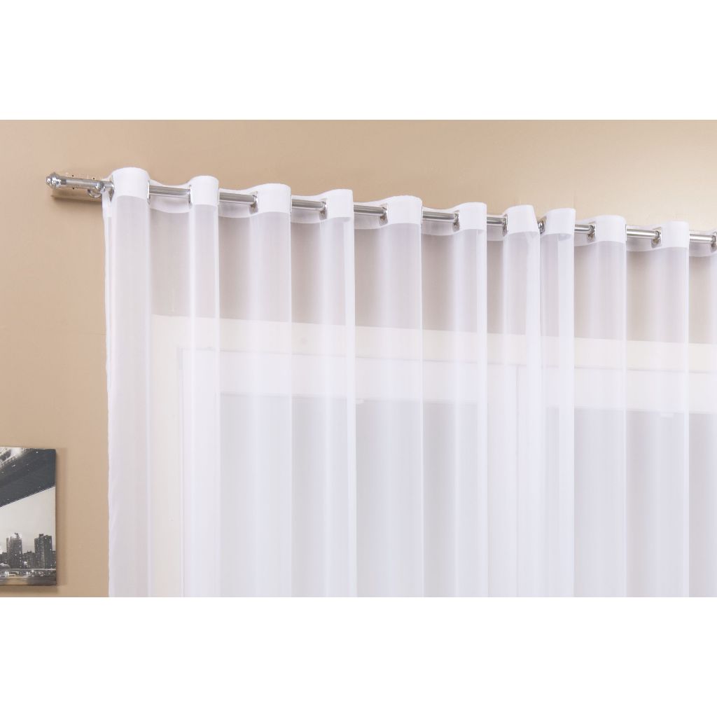 CORTINA VOIL SALA/QUARTO 3 X 1,80 TRANSPARENTE SUPER OFERTA | Shopee Brasil