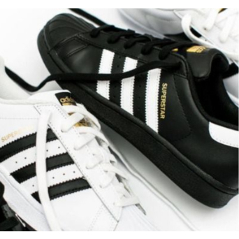 Tenis Adida Super Star Unissex (Branco Preto/Preto Branco) 34 ao 43