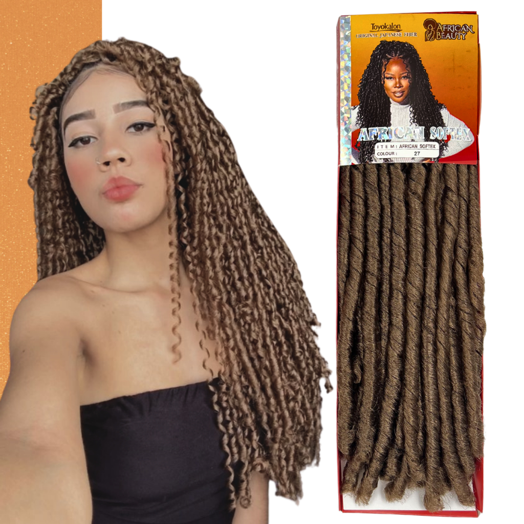 Cabelo Cacheado Nina African Softex Original Crochet braids fibra