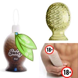 Egg Masturbador Masculino Juicy Verde Formato de Kiwi Silicone Macio Sexy Shop - Funzone