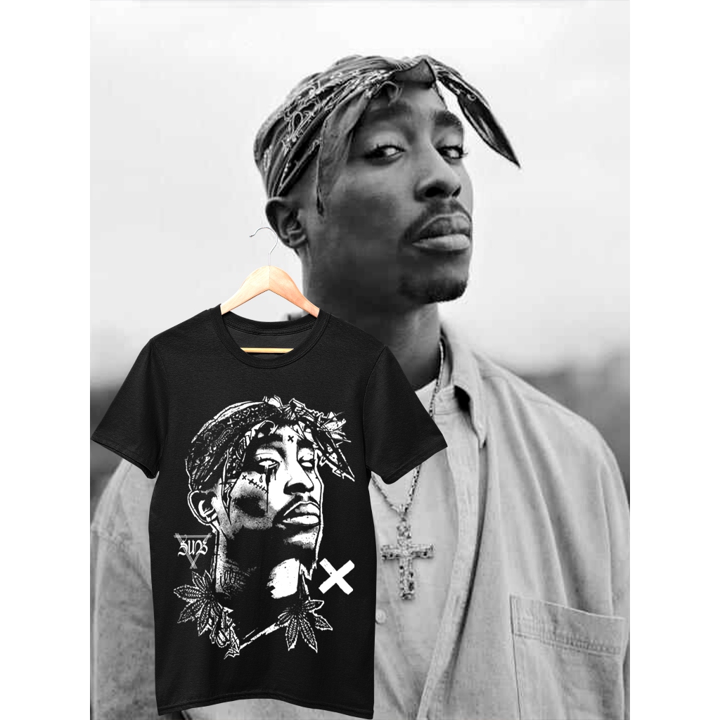CAMISA GANGSTA RAP 2PAC SHAKUR THUG LIFE TUPAC HIP HOP | Shopee Brasil