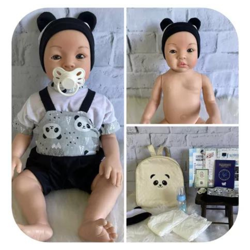 FYATHM 15cm Mini Corpo Inteiro Reborn Boneca Reborn Silicone Realista Brinquedo Artificial Pt