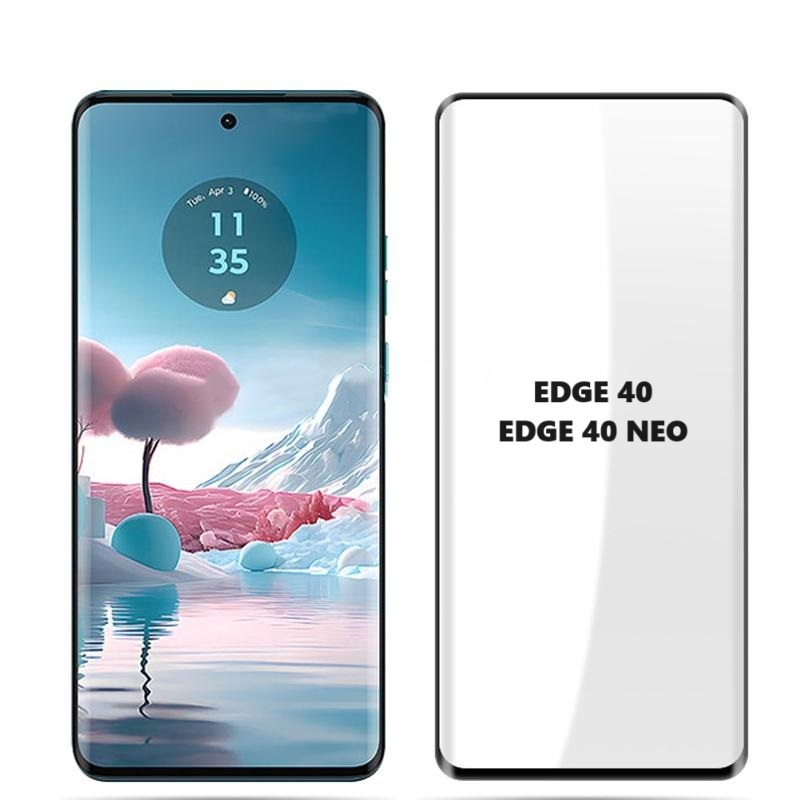 Película 3D Vidro Moto Edge 40 Neo / Motorola Edge 40 Curvada Anti ...