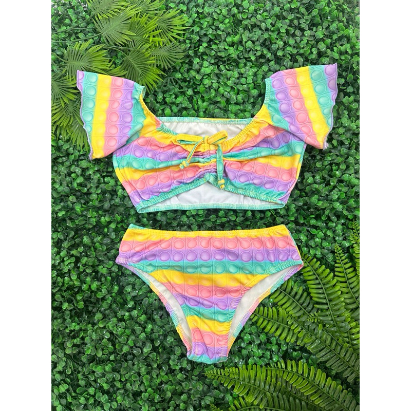 Mulheres Piscina das meninas adolescentes Suit Halter Folding