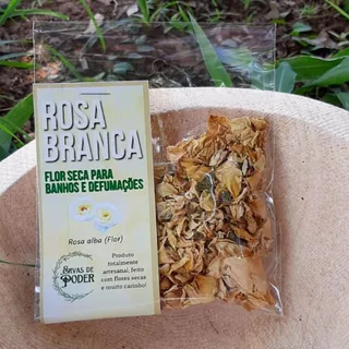 Banho De Ervas Rosa Branca 03gramas