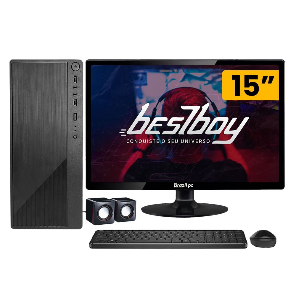 Computador Completo Intel Core I5 16gb Hd 1tb C/ Monitor 15" + Windows 10