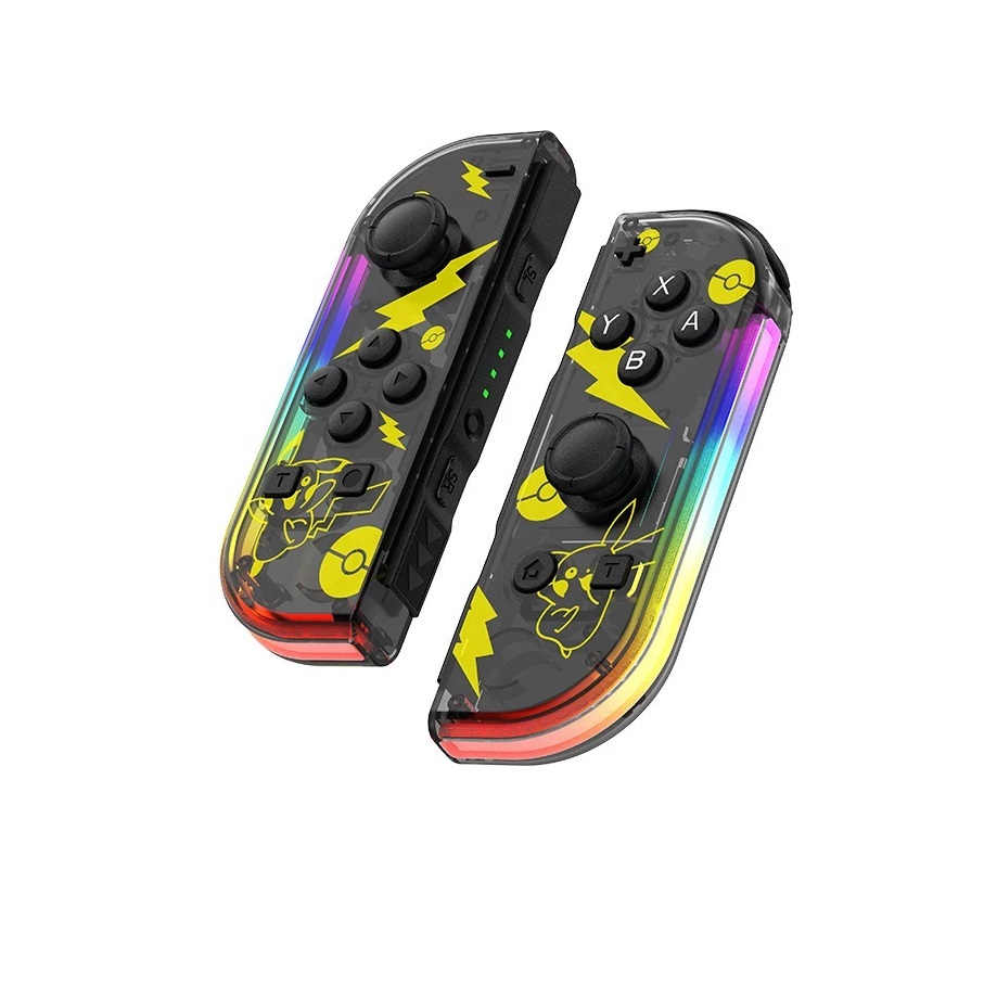 Nintendo Switch ブラックスケルトン ジョイコンLR Controle Joystick Nintendo Switch Oled Rgb Joy Joycon Led Lr