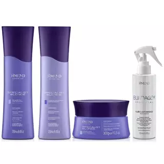 Kit Amend Com Specialist Blonde 3 Produtos + Fluido Blindagem Essencial 180ml em Oferta na Shopee