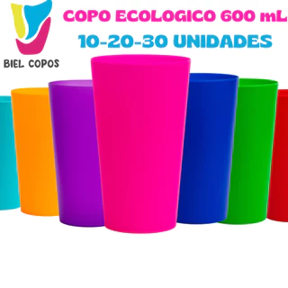 Kit 10-20-30 Copo Ecológico 600 mL- Copo Carnaval