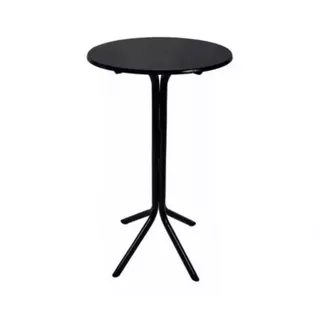 Mesa Bistrô Alta MDF Aço Bar Cozinha Balcão Lanchonete Area Gourmet