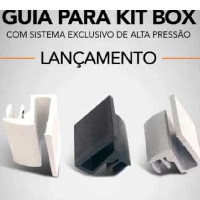 2 unidade de Guia para box de banheiro inferior deslizante varias cores