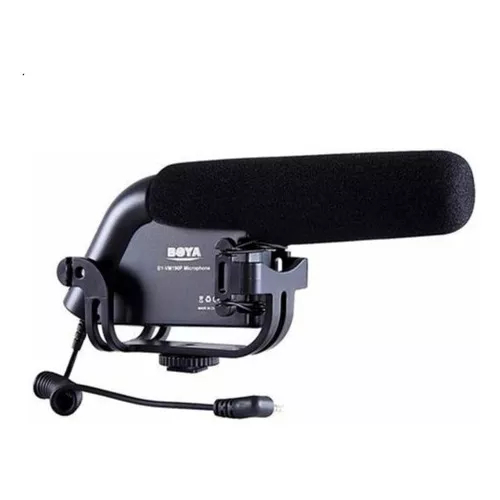 Microfone Direcional Condensador Para Cameras By-vm190
