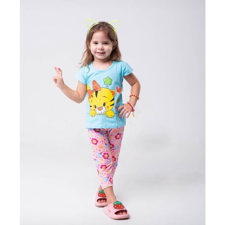 Kit 5 Blusas Estampada Camisa Infantil Juvenil Verao Algodão