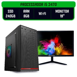 Computador i5 3470 - 8GB - 240GB - Monitor 19"