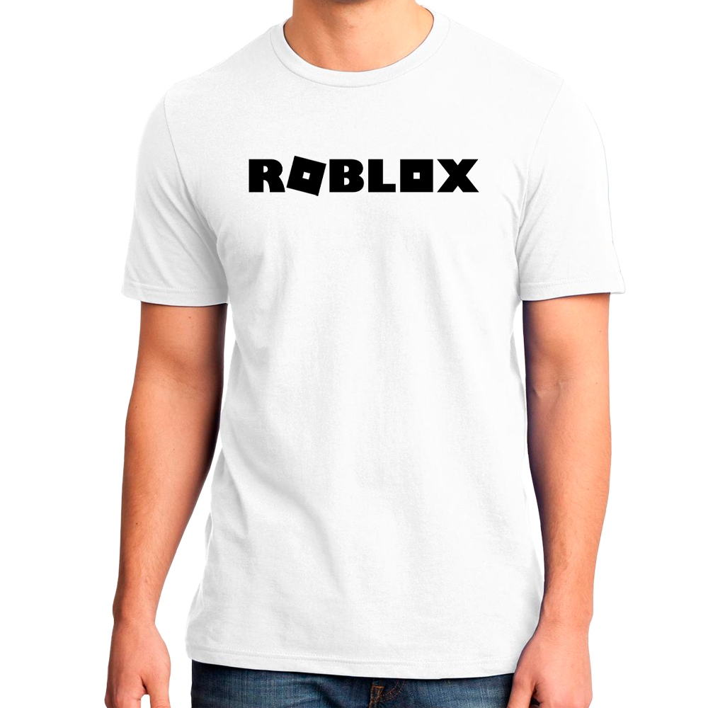 Camiseta Roblox Logo Preto Camisa Personalizada