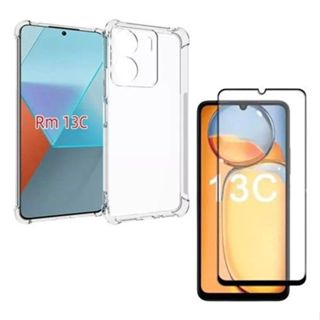 Capa Capinha Anti Queda + Película Para Xiaomi Redmi 13c