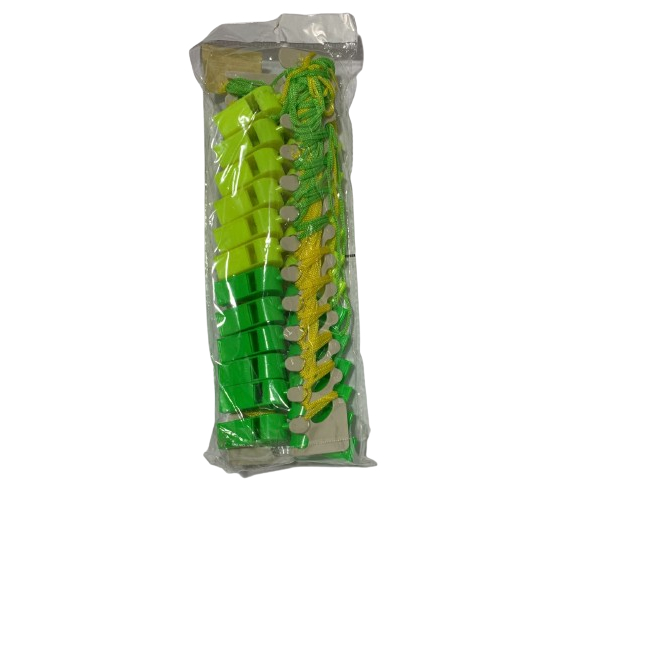 Kit C/24 Unidades Apito do Brasil Verde e Amarelo Carnaval em Oferta na Shopee