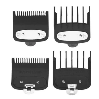 Kit Pente Disfarce Trava De Metal Barbearia 0.5 e 1.5 Meio e Um e Meio Premium