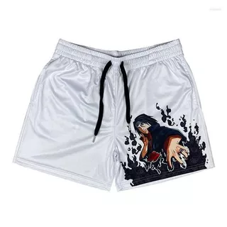 Bermuna Tactel Akatsuki ITACHI UCCHI uchiha naruto praia esporte short academia