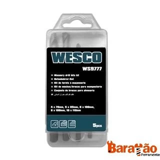 Jogo de Broca para Alvenaria 5 Peças WS9777 Wesco