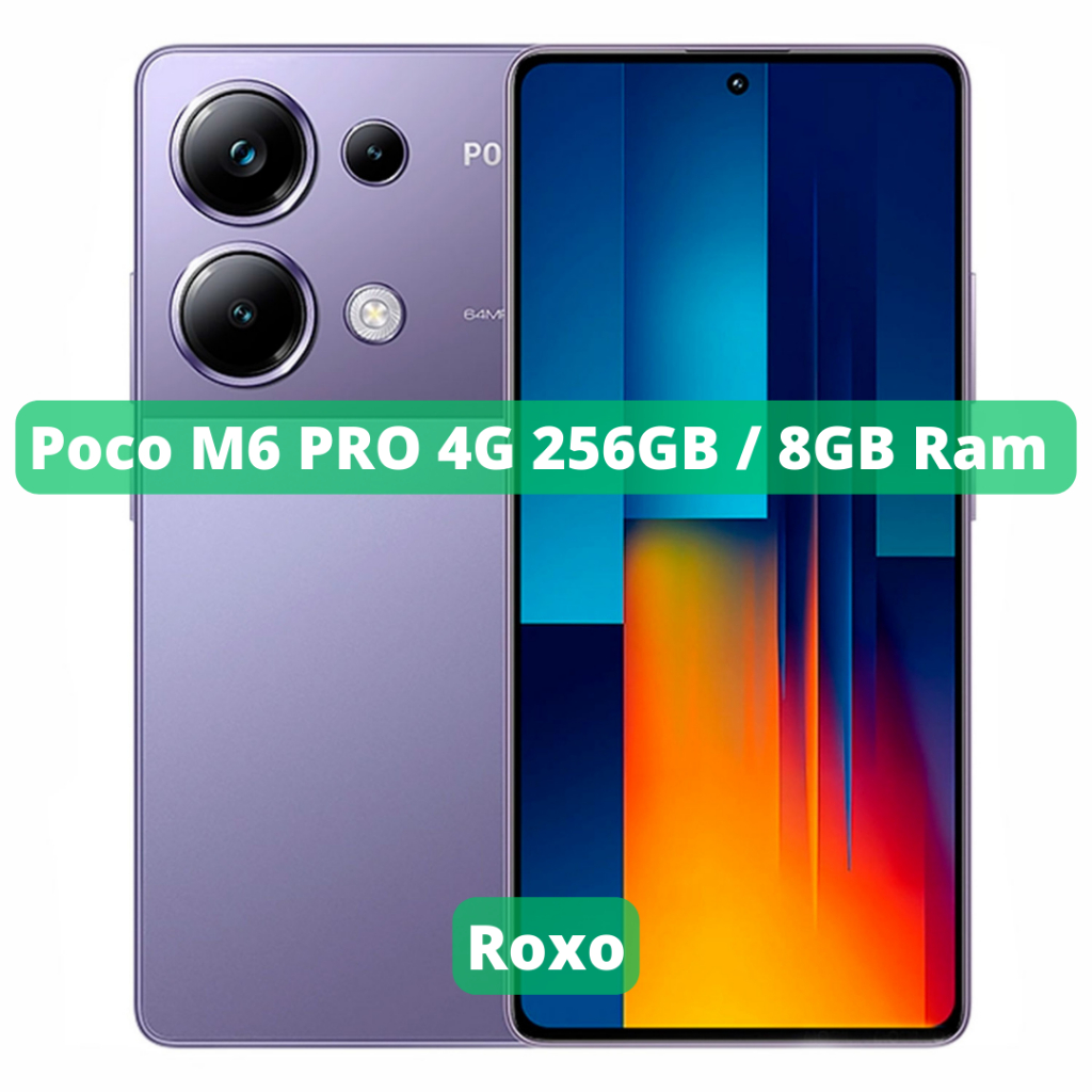 Xiaomi Poco M6 PRO 256GB ROM / 8GB RAM Versão Global | Smartphone