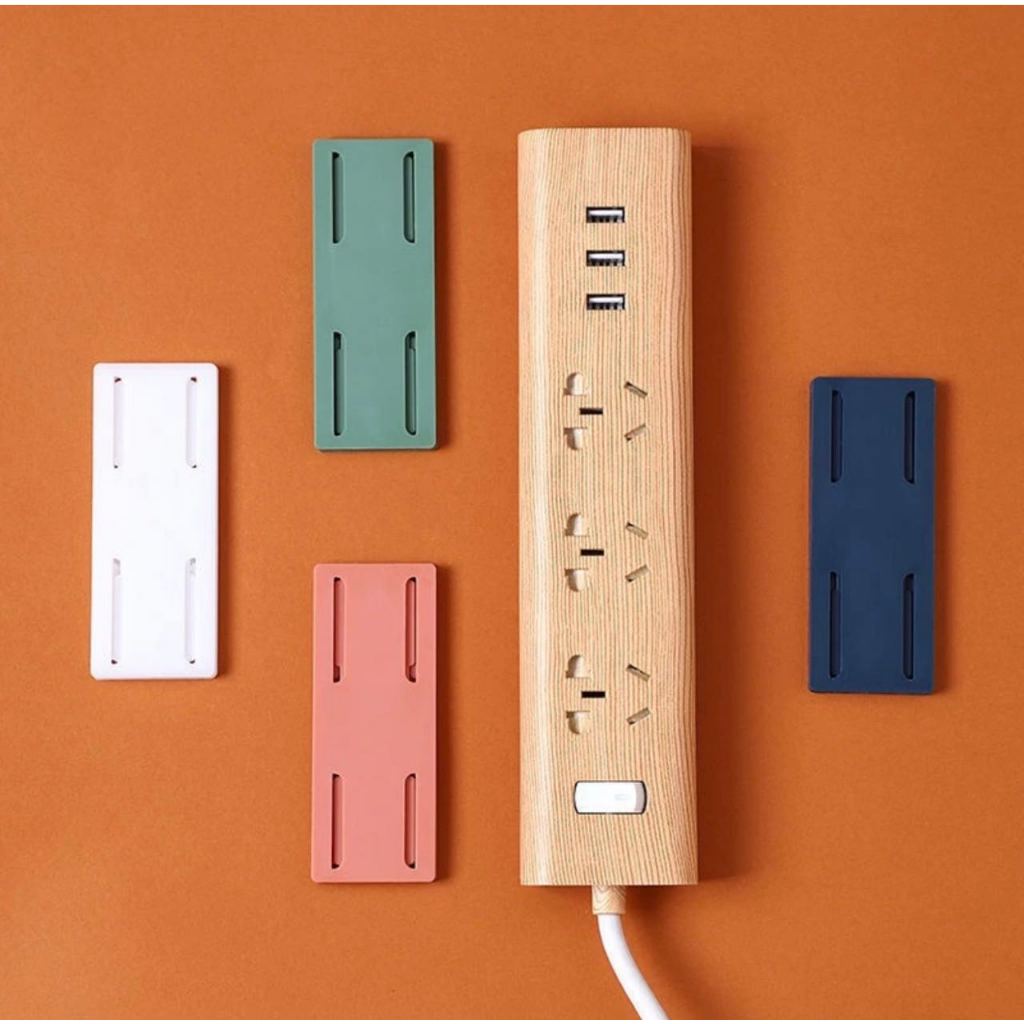 Suporte p/ Extensão Fixar Filtro de Linha e Objetos Diversos/Household Auto-Adesivo Plugue Fixer Broca Livre